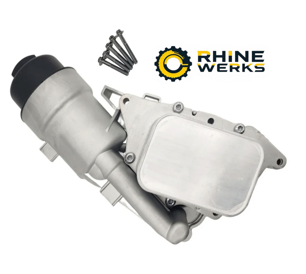 Mini Cooper & Cooper S Oil Filter Housing By RhineWerks W/OEM Filter 11428585235 (Upgraded Aluminum) RhineWerks