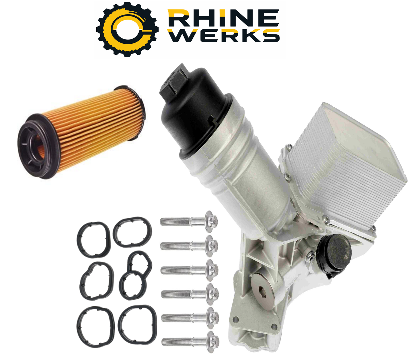 BMW G30 540i Engine Oil Filter Housing Assembly By RhineWerks 11428583895 (Upgraded Aluminum) RhineWerks